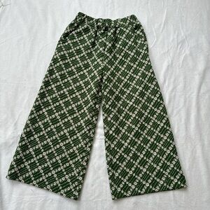 Molly Green wide leg crop pants